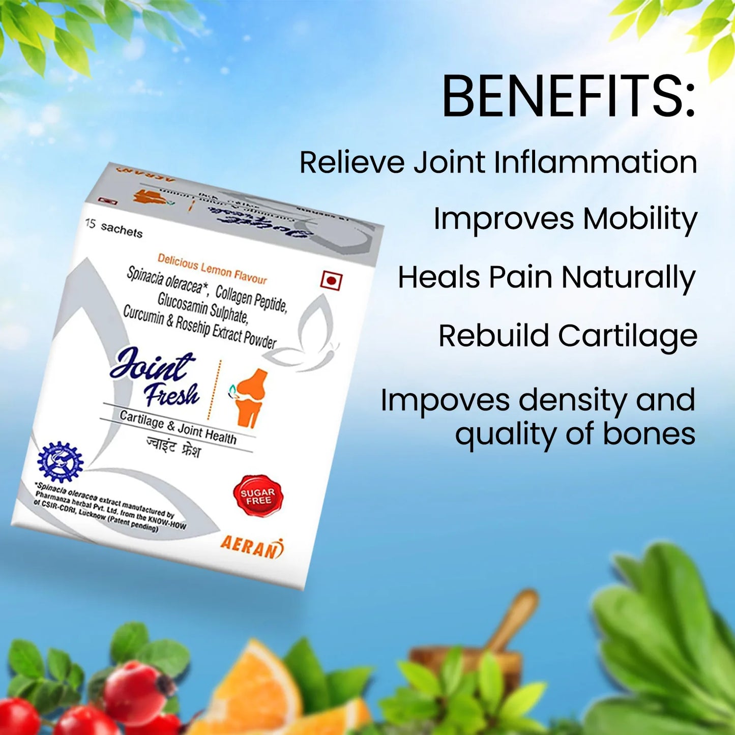 Ayurvedic Powder for Osteoarthritis – Joint Pain Relief, Mobility & Flexibility Support (Sachets)