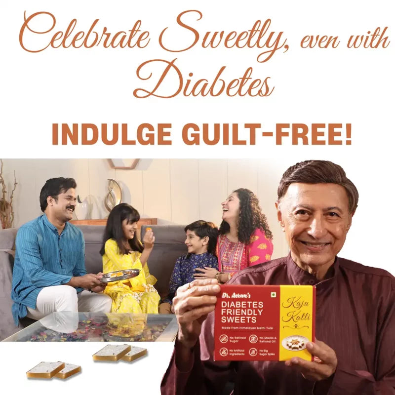 Dr. Aeran’s Diabetes Friendly Kaju Katli (1 PACK – 250gm)