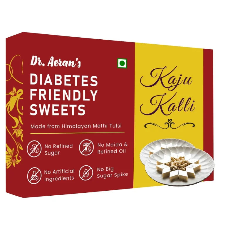 Dr. Aeran’s Diabetes Friendly Kaju Katli (1 PACK – 250gm)