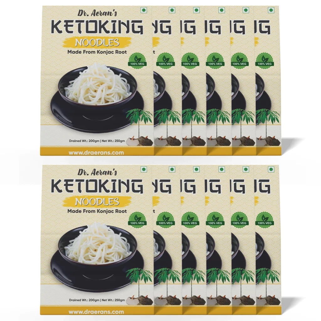 KetoKing Noodles Made From Konjac Root | KetoKing Noodles(270gm per pack)