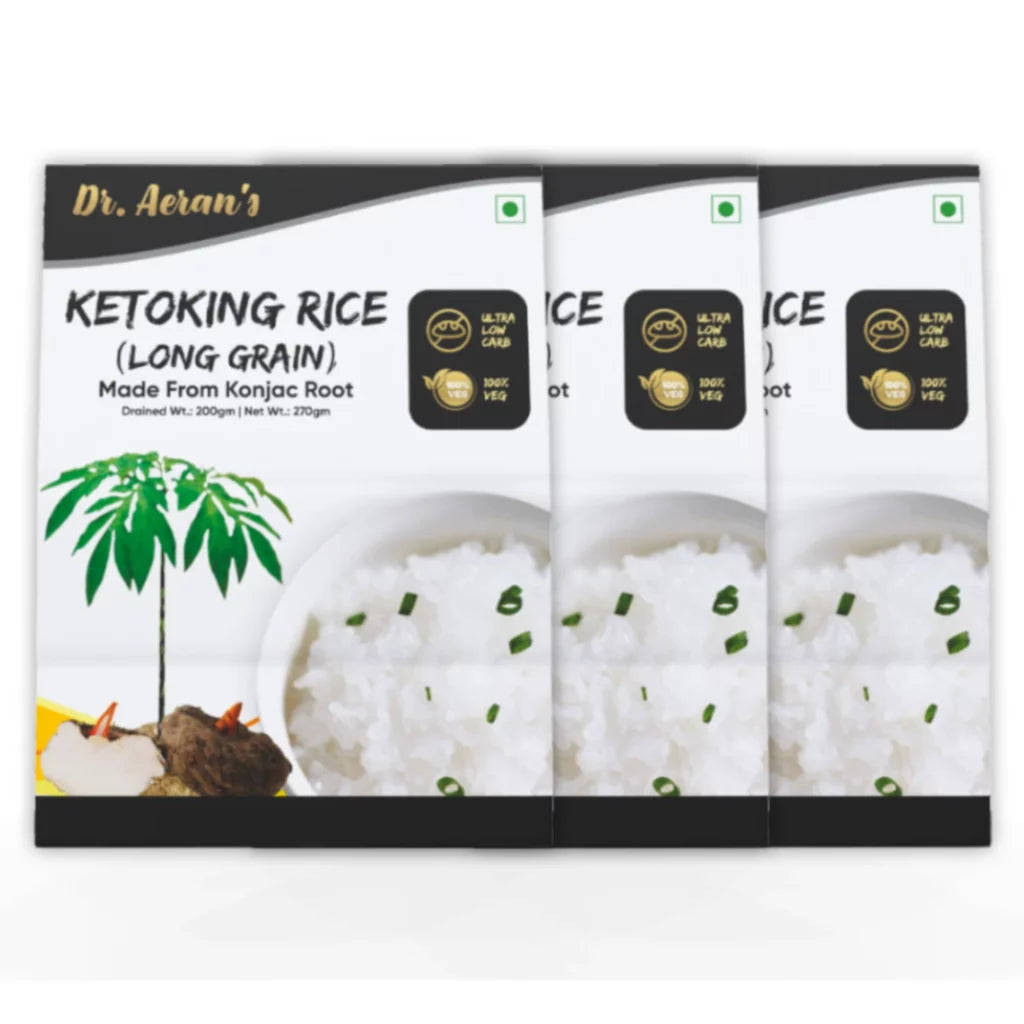Draustin Rice Dr. Aeran’s KetoKing Konjac Rice – Low Carb, Keto Friendly Shirataki R ...