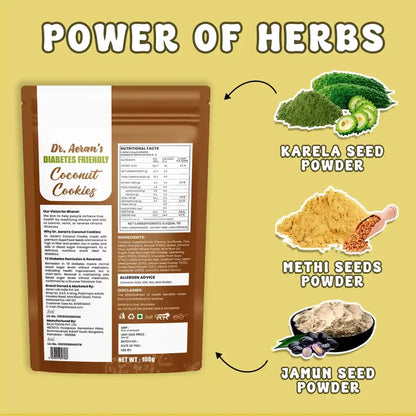 Dr Aeran’s Diabetes Friendly Coconut Cookies - Pack of 3(100gm each)