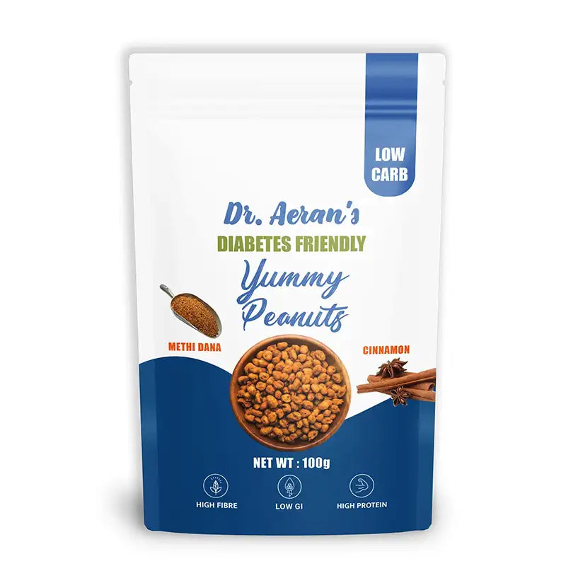Dr. Aeran’s Diabetes Friendly Yummy Peanuts (Pack Of 3 - 100gm each)