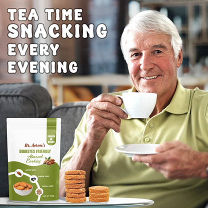 Dr. Aeran’s Diabetes Friendly Cookies Combo (Almond, Jeera & Coconut – 100gm each)