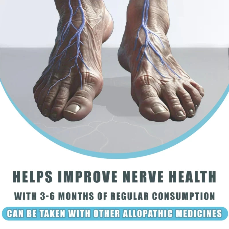 Longlivelives Nervocool | Neuropathy Relief : To reduce tingling and numbness of foot | For Diabetic peripheral neuropathy | Nutritional supplements