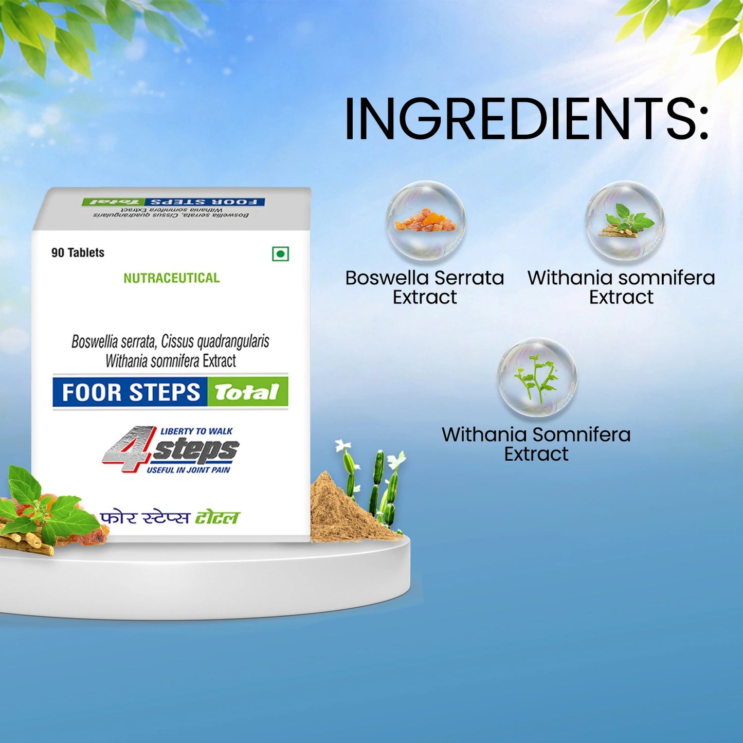 Foor Steps Total Joint Pain Relief Tablets – Ayurvedic Support for Joint Health