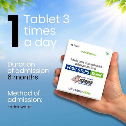 Foor Steps Total Joint Pain Relief Tablets – Ayurvedic Support for Joint Health