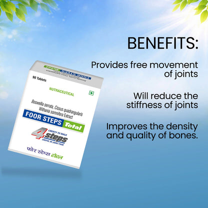 Foor Steps Total Joint Pain Relief Tablets – Ayurvedic Support for Joint Health