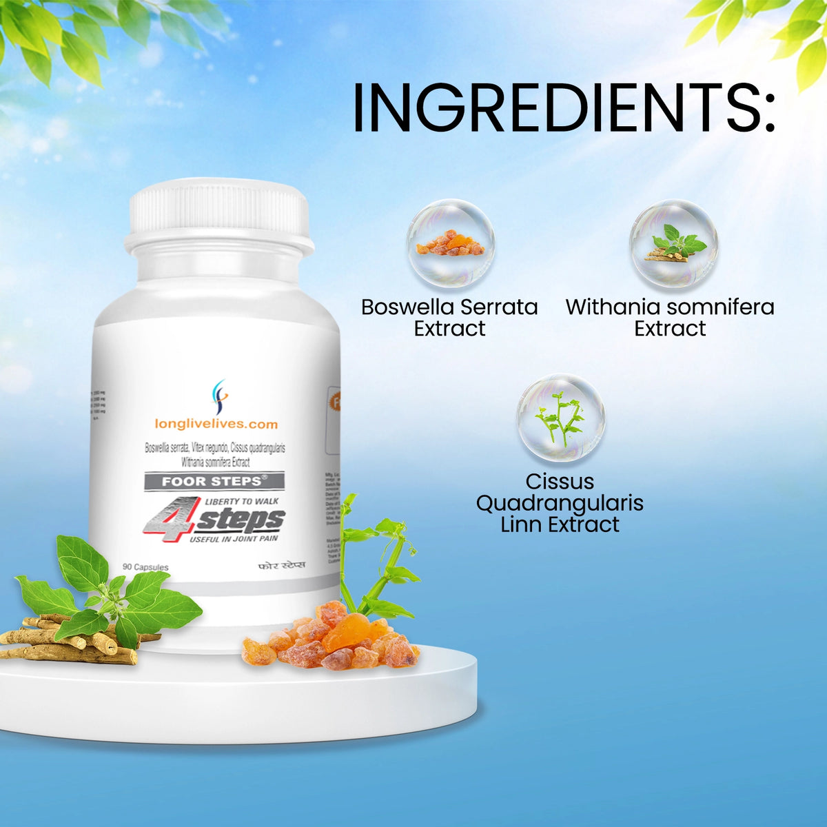 Step Over Tablet Foor Steps Plus – Advanced Ayurvedic Joint Pain Relief Tablets ...