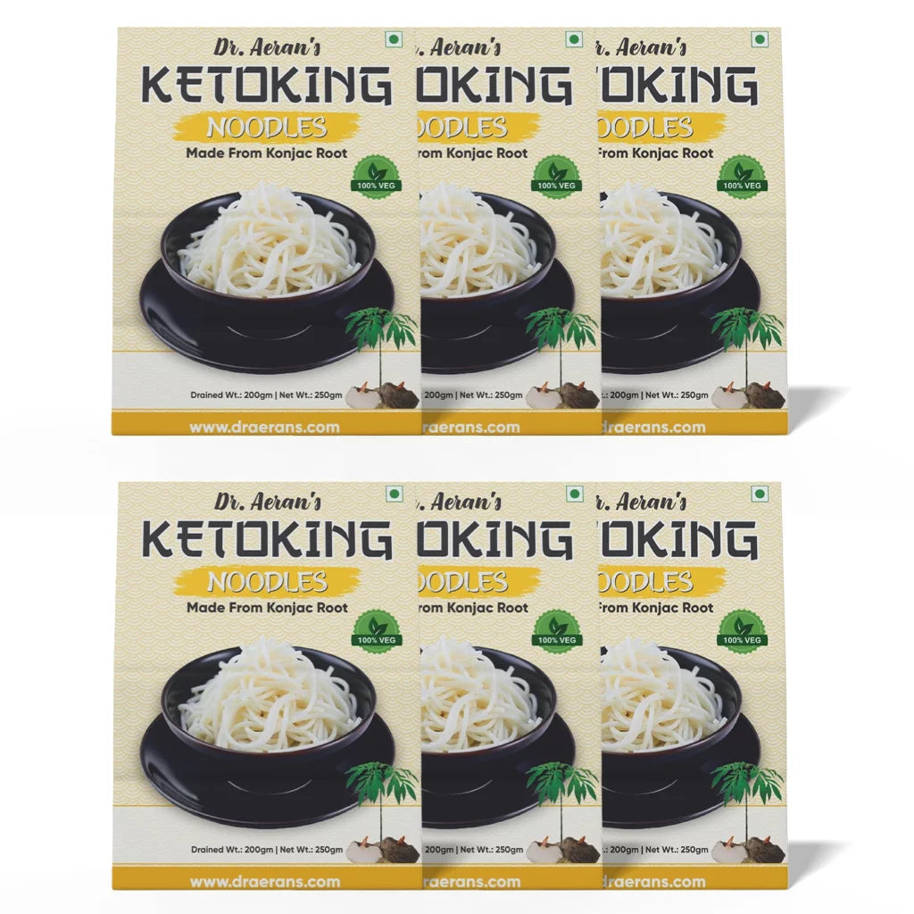 KetoKing Noodles Made From Konjac Root | KetoKing Noodles(270gm per pack)