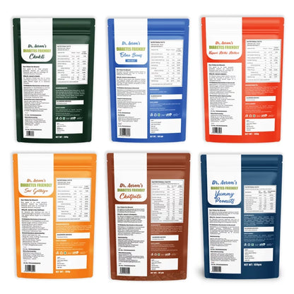 "Dr. Aeran’s Diabetes-Friendly Snacks Combo (Pack of 6 - 100gm each)
