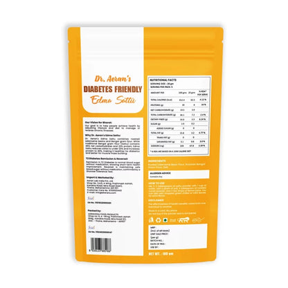 Dr. Aeran’s Diabetes Friendly Sattu (pack of 3 - 100gm each)
