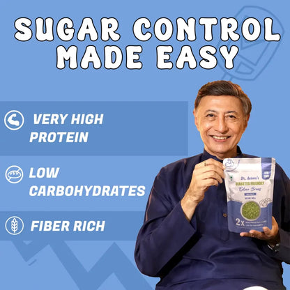 Dr. Aeran’s Diabetes-Friendly Salted Edamame Beans Sea Salt (pack of 3 - 100 g) Dried & Roasted |