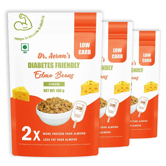 Dr Aeran’s Diabetes Friendly Edma Beans Cheese Flavour(pack of 3 - 10gm each)