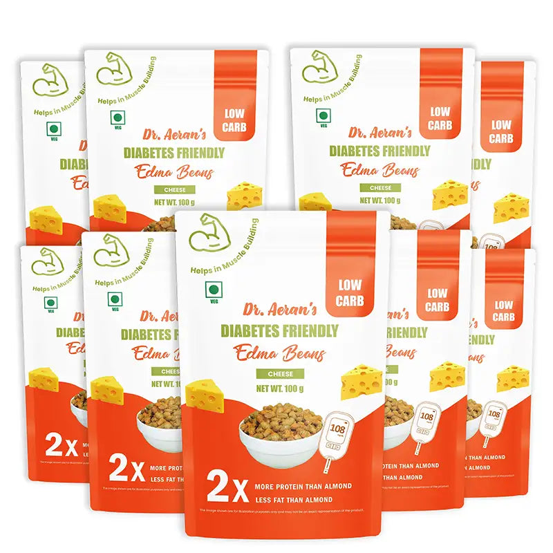 Dr Aeran’s Diabetes Friendly Edma Beans Cheese Flavour(pack of 3 - 10gm each)