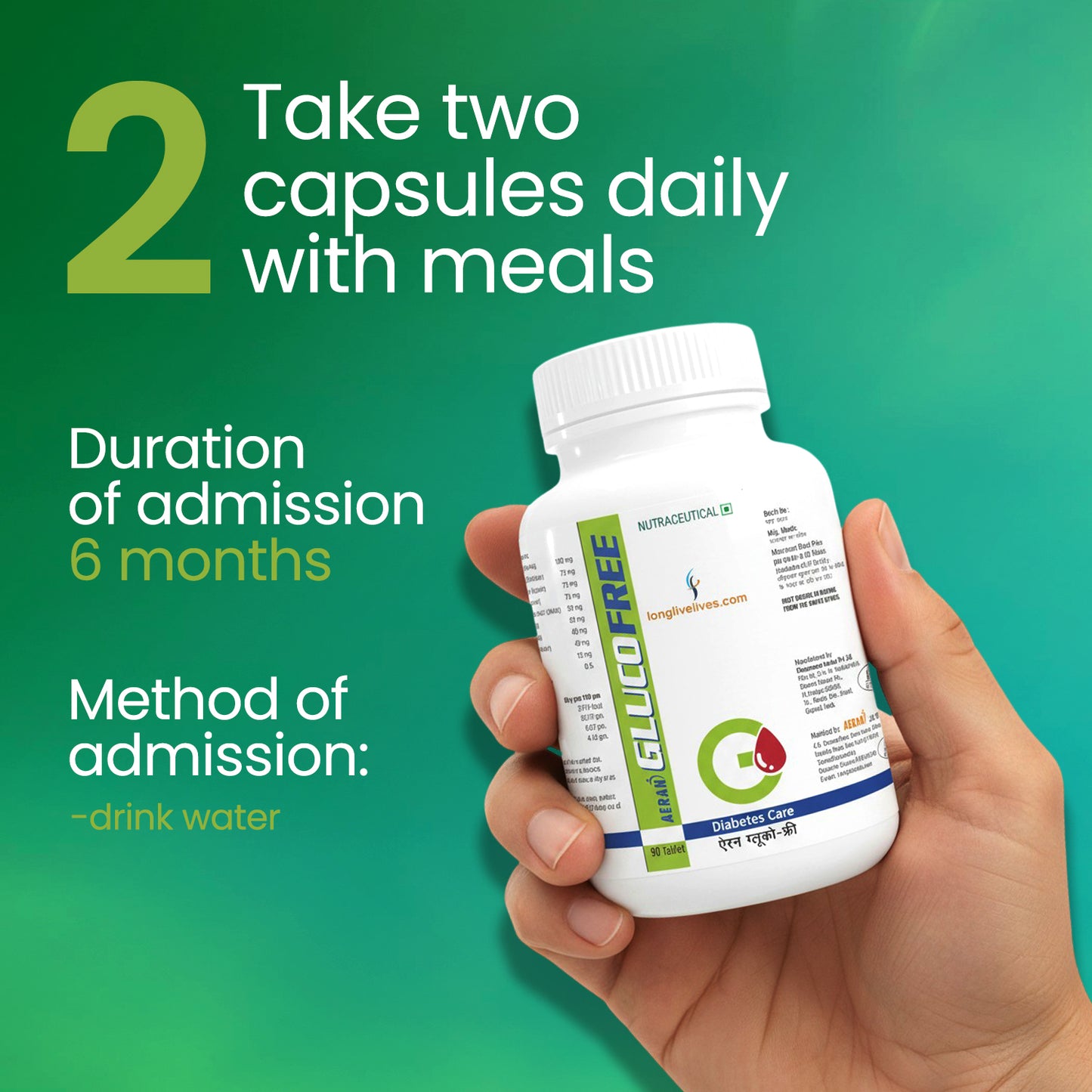 Longlivelives Glucofree – With Amla, Gudmar, Karela, Jamun, Methi and More