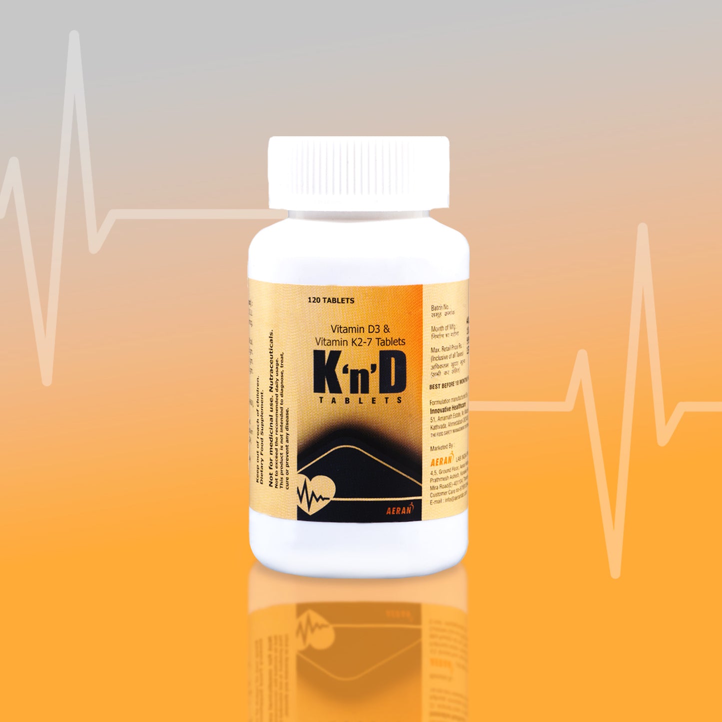 KND Tablets: Essential Vitamin D & K2 for Heart Health