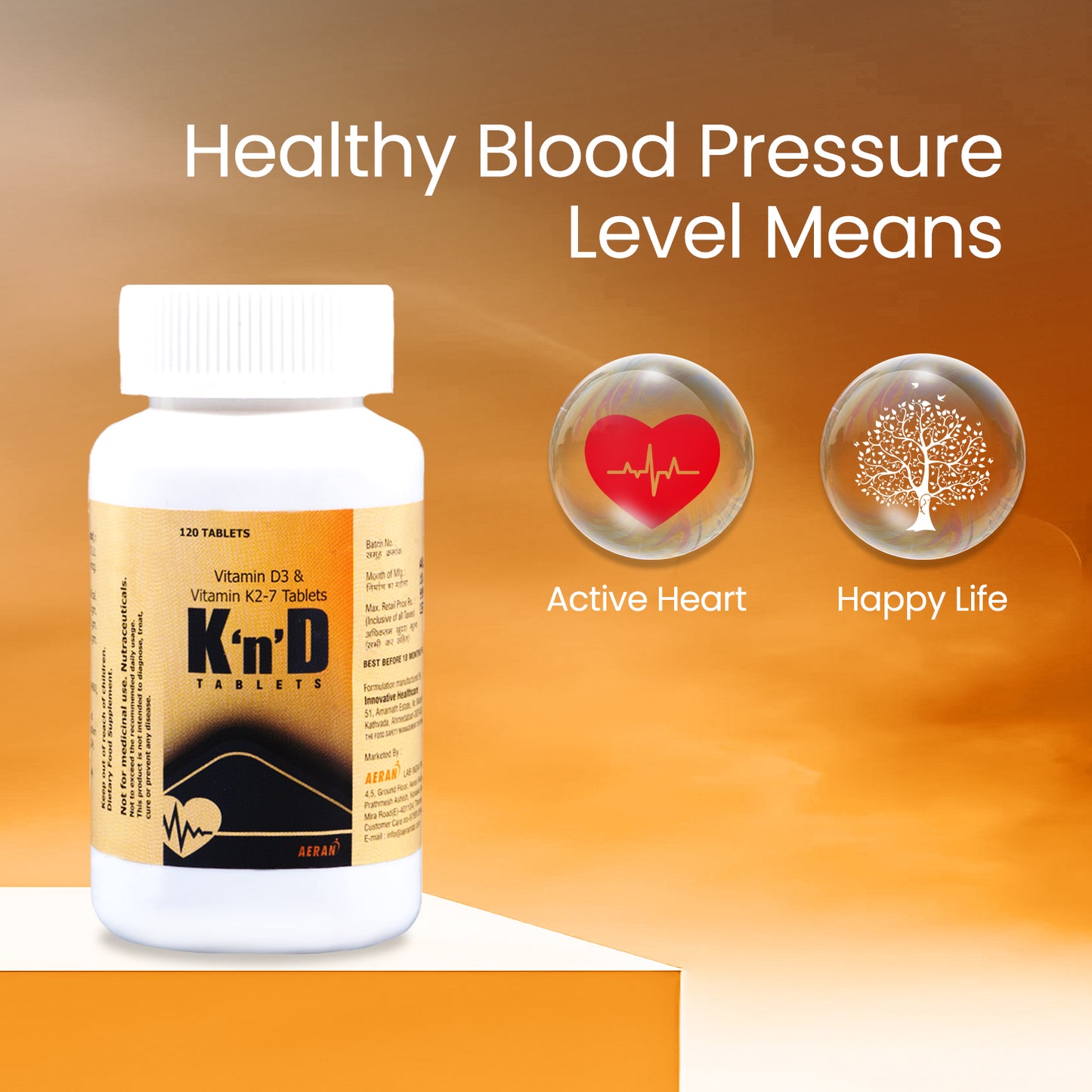 KND Tablets: Essential Vitamin D & K2 for Heart Health