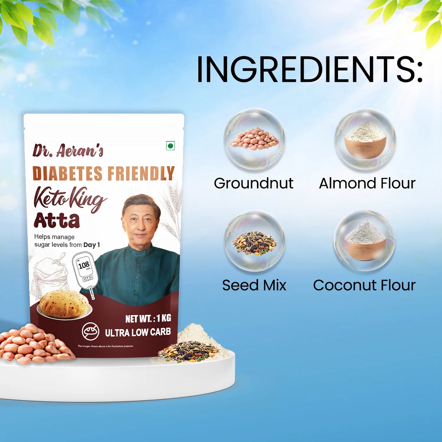 Dr. Aeran's Diabetes Friendly KetoKing Atta