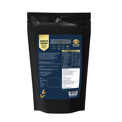 Dr. Aeran's Diabetes Friendly Baking Flour 1kg - Low Carb High Protein High Fibre Flour for Healthy Baking, Cakes, Bread and Cookies