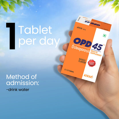 Ayurvedic OPD-45 Osteoporosis Tablets – Bone Strength, Vitamins & Minerals Support