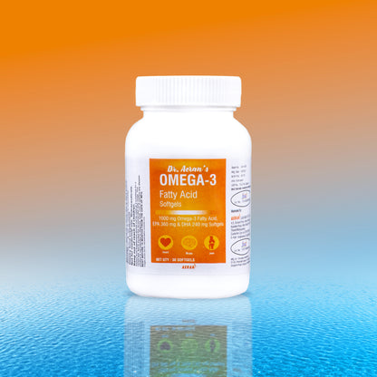 Omega-3 Softgels for Brain, Heart and Joint Health, (1000mg) Fish Oil, EPA (360mg) DHA (240mg), (2 Month Pack Of 60 Capsules)