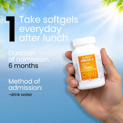 Omega-3 Fish Oil Capsules – Brain, Heart & Joint Health Support (60 Capsules)