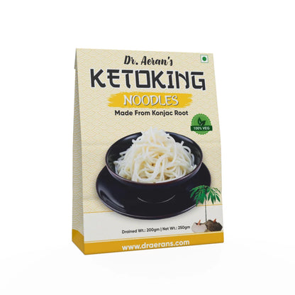 KetoKing Noodles Made From Konjac Root | KetoKing Noodles(270gm per pack)