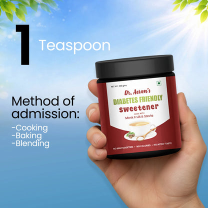 Zero Sugar Monk Fruit Sweetener – 1:1 Sugar Replacement, Zero Calorie & Keto Friendly