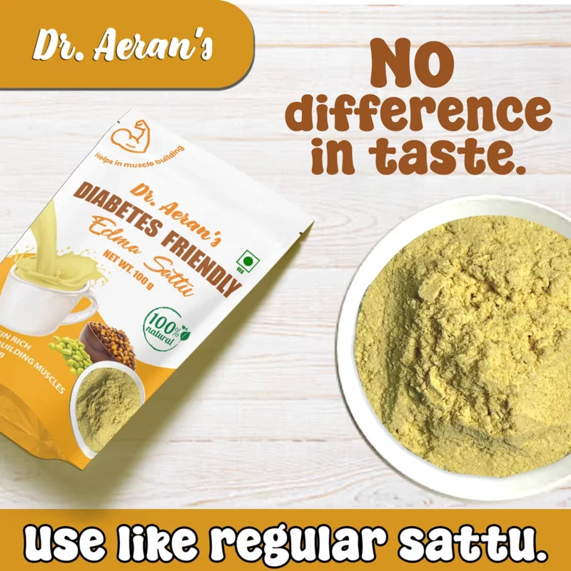 Dr. Aeran’s Diabetes Friendly Sattu (pack of 3 - 100gm each)