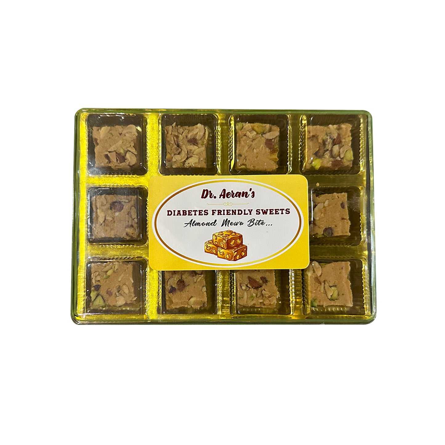 Dr. Aeran’s Almond Mewa Bite – Sugar Free Sweet, High Protein & Fiber