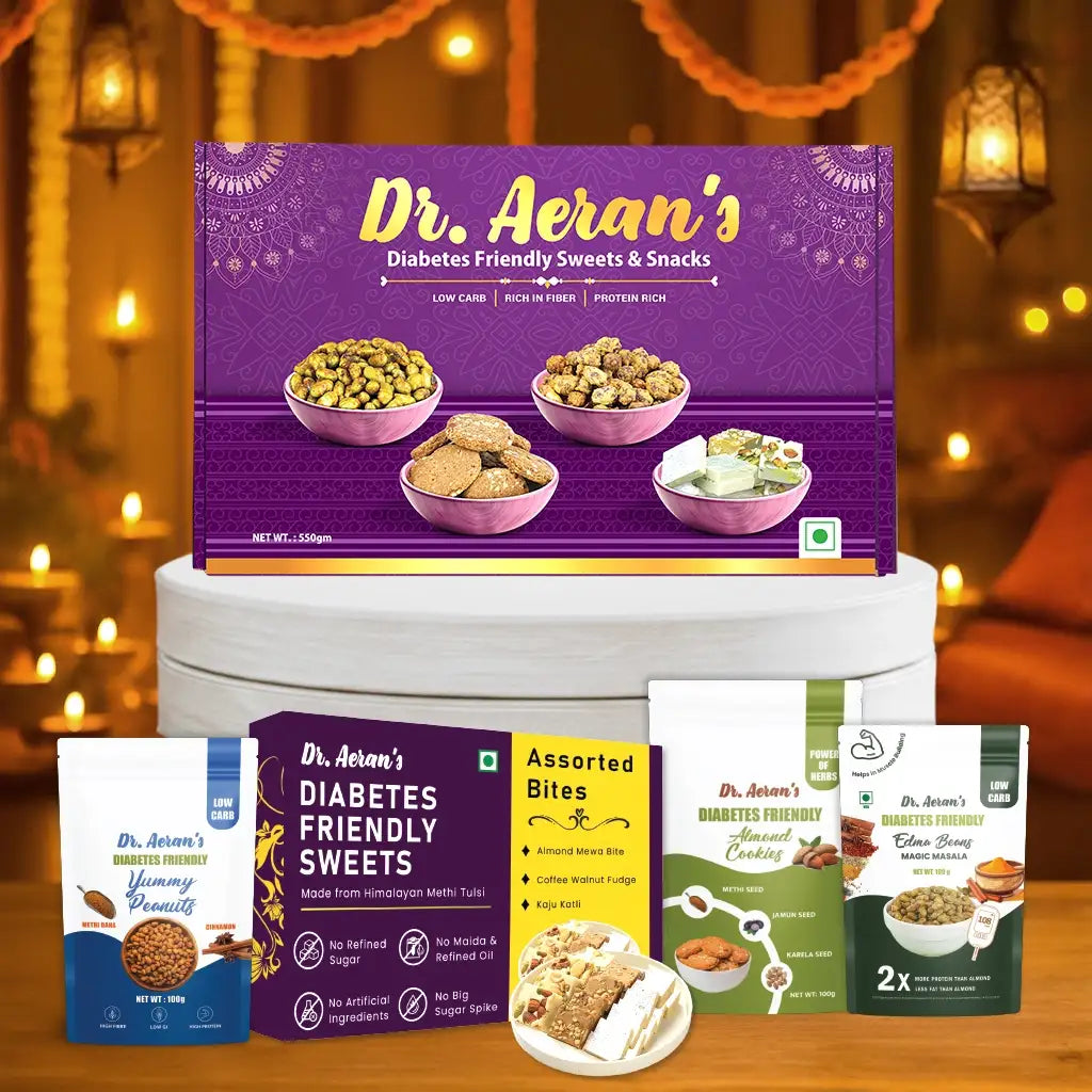 Dr. Aeran’s Diabetes Friendly Celebration Box | Sugar Free Sweets & Snacks  for Diabetes