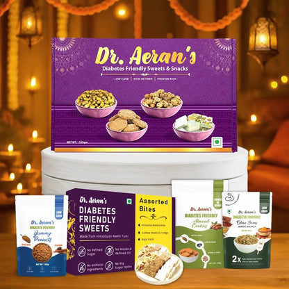 Dr. Aeran’s Diabetes Friendly Celebration Box | Sugar Free Sweets & Snacks  for Diabetes