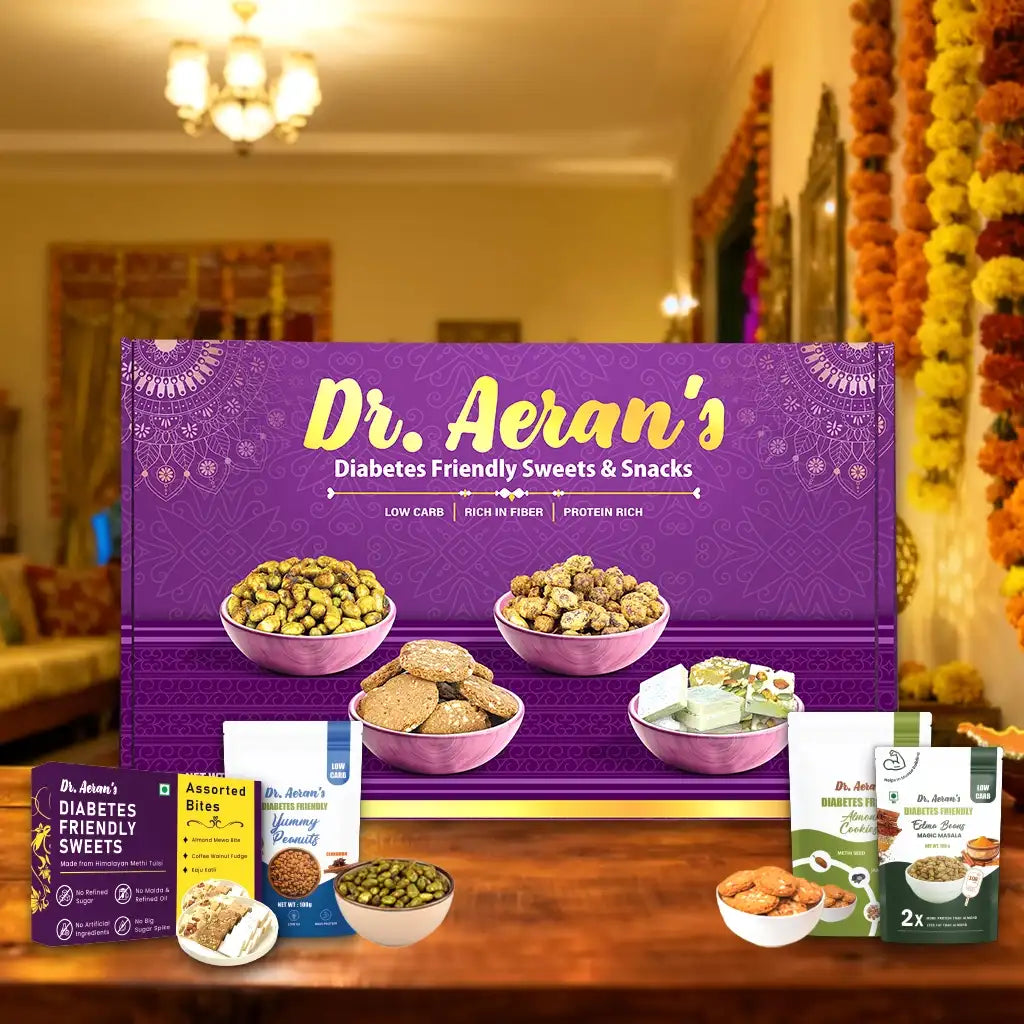 Dr. Aeran’s Diabetes Friendly Celebration Box | Sugar Free Sweets & Snacks  for Diabetes