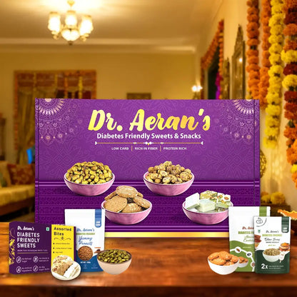 Dr. Aeran’s Diabetes Friendly Celebration Box | Sugar Free Sweets & Snacks  for Diabetes
