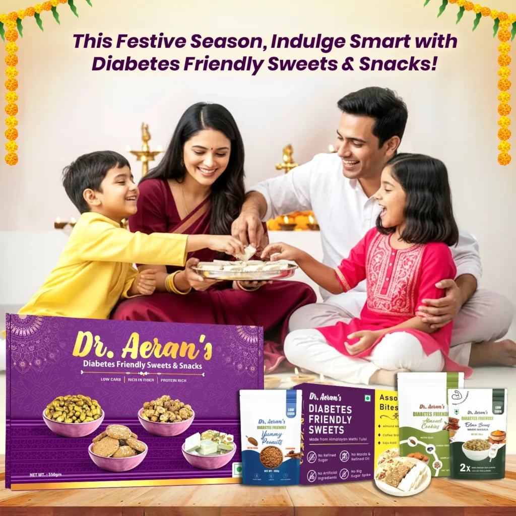 Dr. Aeran’s Diabetes Friendly Celebration Box | Sugar Free Sweets & Snacks  for Diabetes