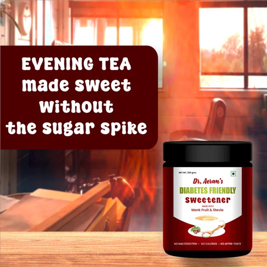 Diabetes Friendly Zero sugar | Monk Fruit Sweetener | 1:1 Sugar replacer | Zero Calories – Zero Carb Keto Friendly