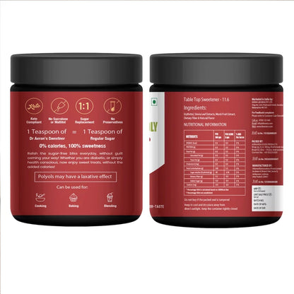 Diabetes Friendly Zero sugar | Monk Fruit Sweetener | 1:1 Sugar replacer | Zero Calories – Zero Carb Keto Friendly