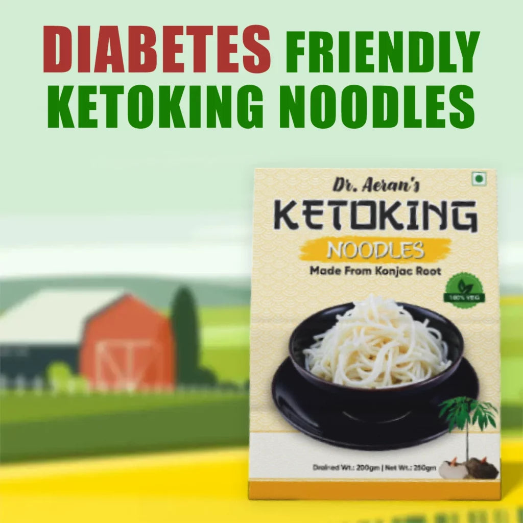 KetoKing Noodles Made From Konjac Root | KetoKing Noodles(270gm per pack)