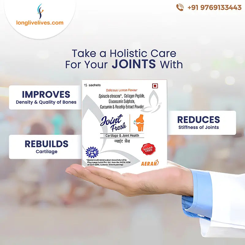 Ayurvedic Powder for Osteoarthritis | Pain Relief & Joint Mobility | Reduces Joint Pain & Stiffness, Improves Flexibility (Sachets)