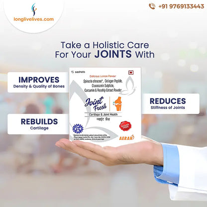 Ayurvedic Powder for Osteoarthritis | Pain Relief & Joint Mobility | Reduces Joint Pain & Stiffness, Improves Flexibility (Sachets)