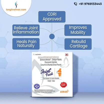 Ayurvedic Powder for Osteoarthritis | Pain Relief & Joint Mobility | Reduces Joint Pain & Stiffness, Improves Flexibility (Sachets)