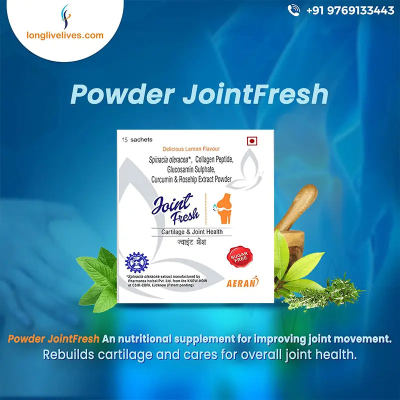 Ayurvedic Powder for Osteoarthritis | Pain Relief & Joint Mobility | Reduces Joint Pain & Stiffness, Improves Flexibility (Sachets)
