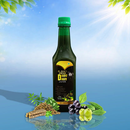 Dr. Aeran’s Diabo Dawn Juice – Ayurvedic Diabetes Care with Amla, Jamun & Karela (Pack of 3)