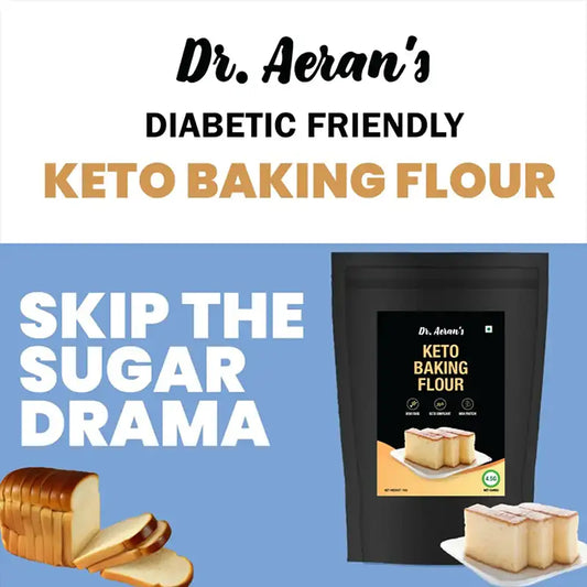 Diabetes-Friendly Keto Baking Flour (1 KG) | Perfect for Keto Cakes, Bread, &amp; Desserts | High Fiber, High Protein | Enjoy Guilt-Free Indulgence product data