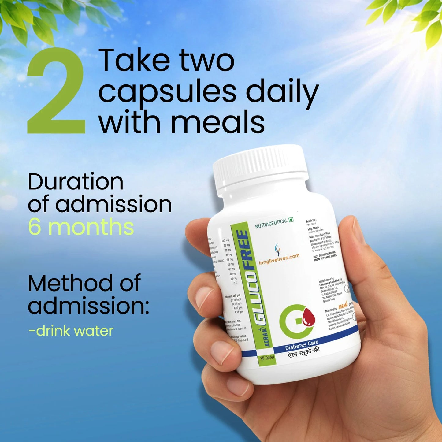 LongLiveLives Glucofree – Ayurvedic Blood Sugar Support with Amla, Jamun, Karela & Methi