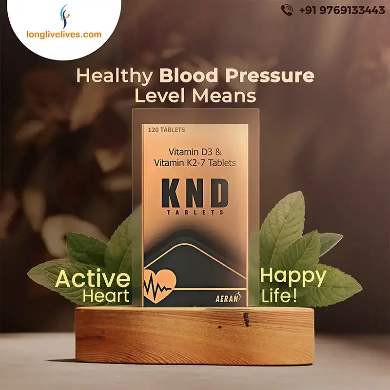 KND Tablets: Essential Vitamin D & K2 for Heart Health