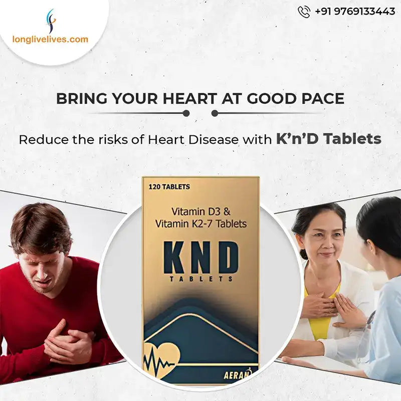 KND Tablets: Essential Vitamin D & K2 for Heart Health