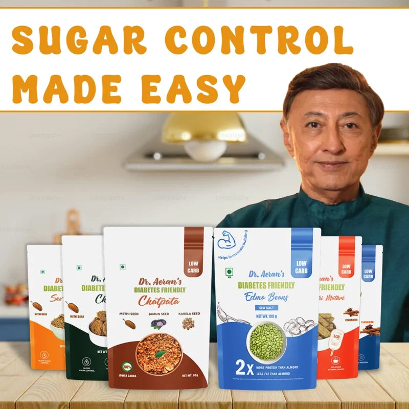 "Dr. Aeran’s Diabetes-Friendly Snacks Combo (Pack of 6 - 100gm each)