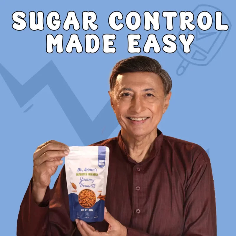 Dr. Aeran’s Diabetes Friendly Yummy Peanuts (Pack Of 3 - 100gm each)